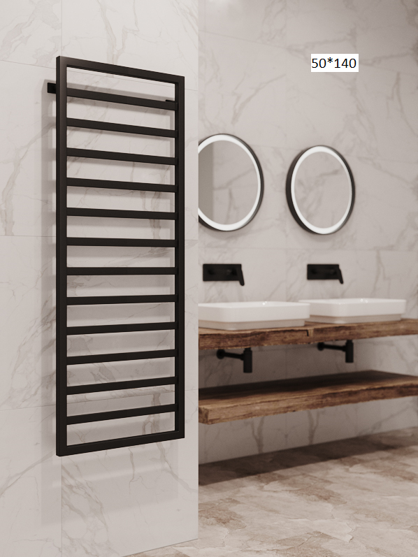 Полотенцесушитель водяной Stinox Bergamo черный матовый