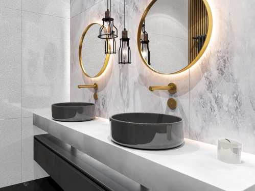 Смеситель встраиваемый Timo Saona сенсорный  золото брашированное