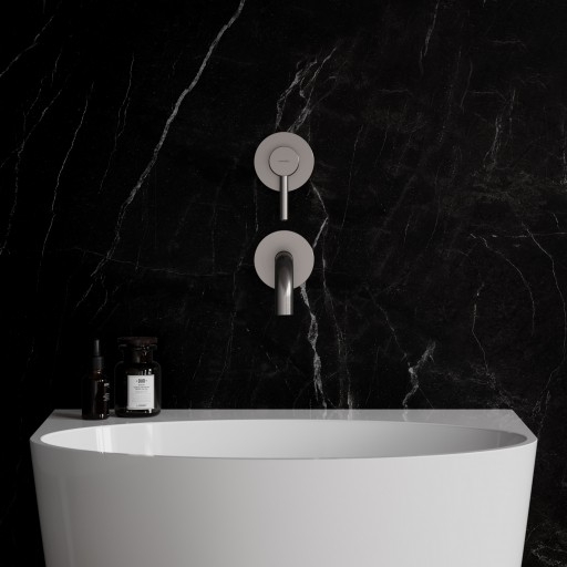  Cмеситель для умывальника скрытого монтажа Omnires Y никель