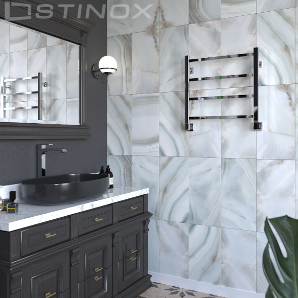 Полотенцесушитель водяной Stinox Quatro хром