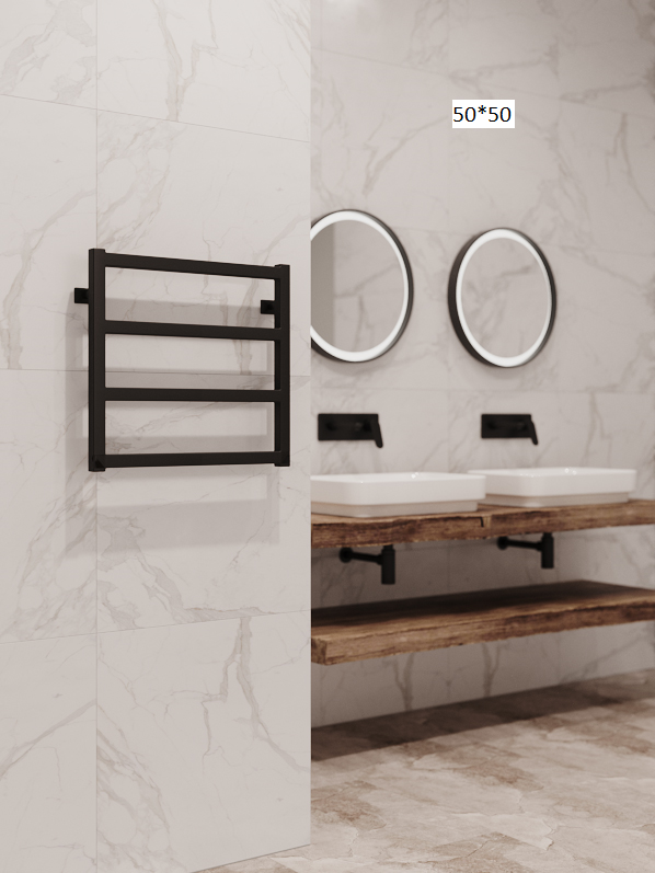 Полотенцесушитель водяной Stinox Ancona черный матовый