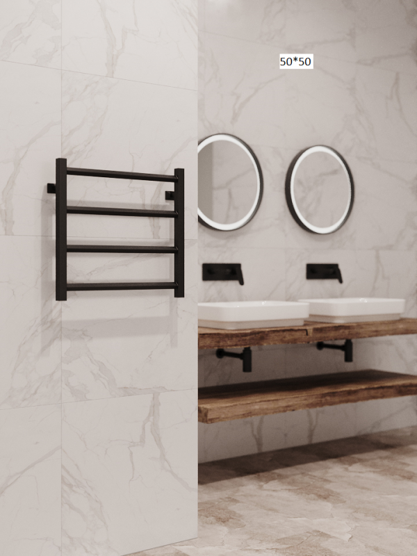 Полотенцесушитель водяной Stinox Sorento черный матовый