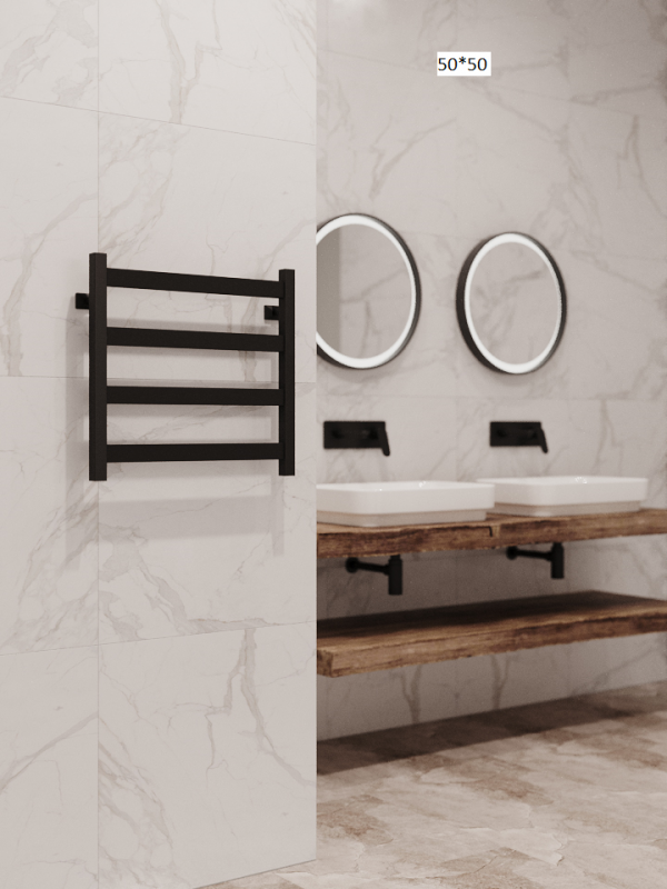 Полотенцесушитель водяной Stinox Verona черный матовый