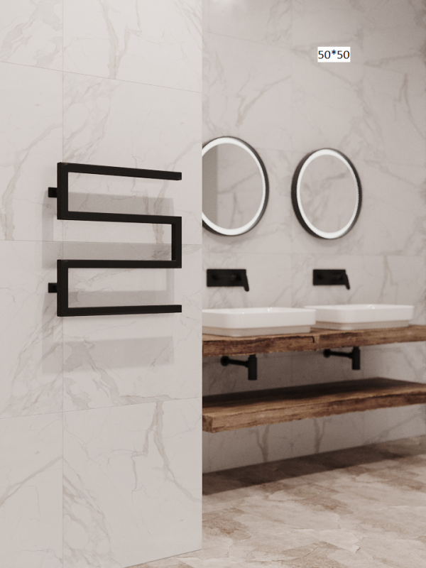 Полотенцесушитель водяной Stinox Ultra черный матовый