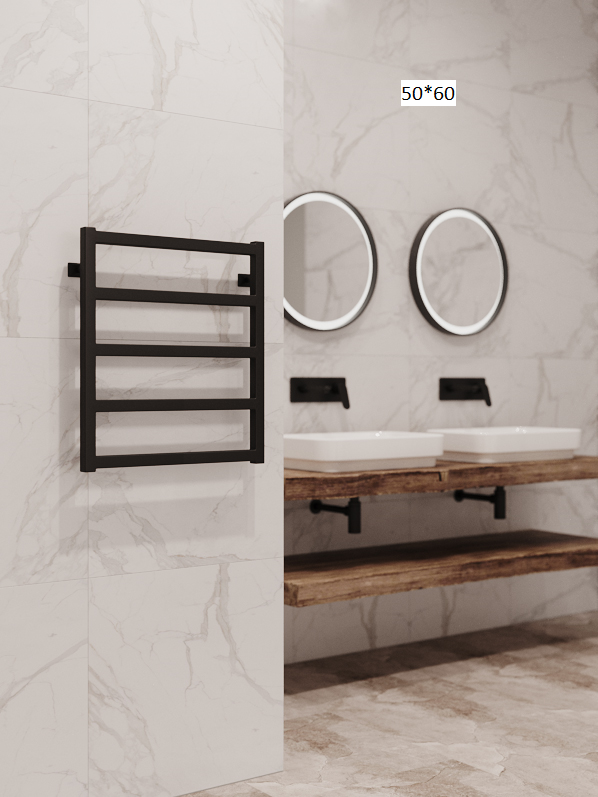 Полотенцесушитель водяной Stinox Ancona черный матовый