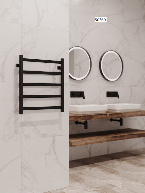 Полотенцесушитель водяной Stinox Prestige черный матовый