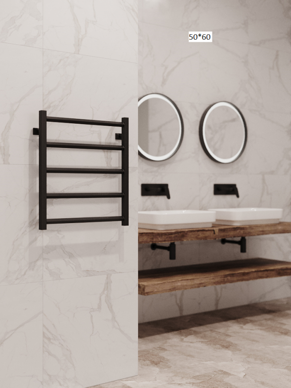 Полотенцесушитель водяной Stinox Sorento черный матовый