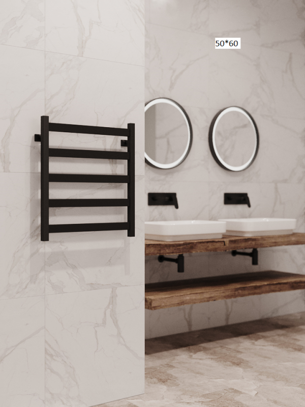 Полотенцесушитель водяной Stinox Verona черный матовый