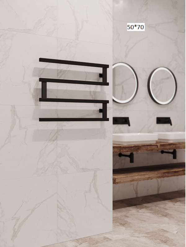 Полотенцесушитель водяной Stinox Optima черный матовый