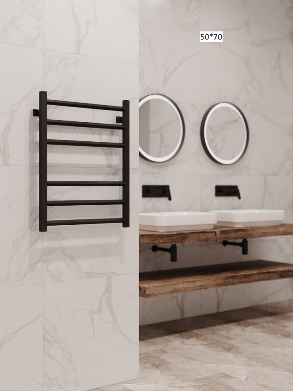 Полотенцесушитель водяной Stinox Sorento черный матовый