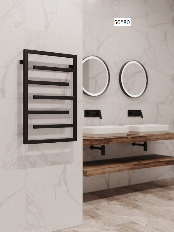 Полотенцесушитель водяной Stinox CORSICA, черный матовый