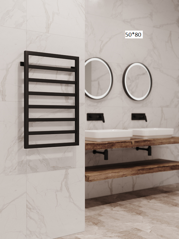 Полотенцесушитель водяной Stinox Bergamo черный матовый