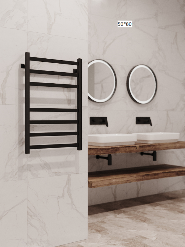 Полотенцесушитель водяной Stinox Prestige черный матовый