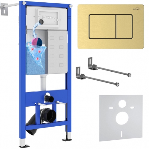 Комплект инсталляции 4 в 1 Roxen StounFix Dual Fresh с аромадозатором