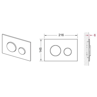 Кнопка смыва TECE Loop