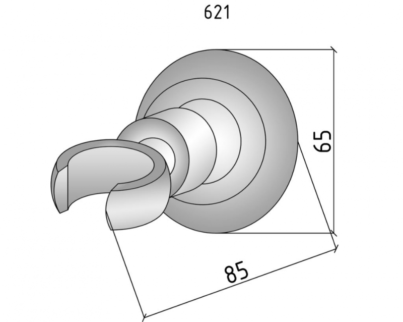 Держатель для душевой лейки Boheme Medici  бронза