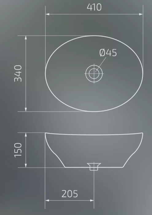 Умывальник Gid 41*34