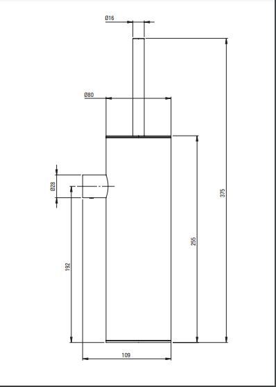 Ершик Deante Round  хром