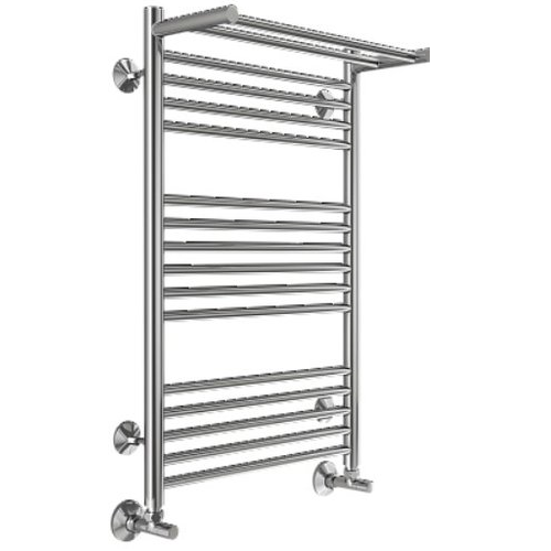 Полотенцесушитель водяной TERMINUS Аврора с полкой П16 500х800, с комплектом подключения 3/4х1/2