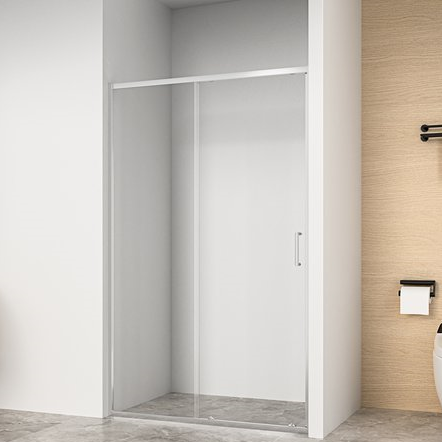 Душевая дверь GoodDoor LITE 120x190 прозрачное стекло / профиль хром