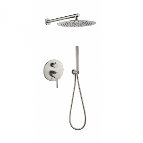 Душевая система скрытого монтажа Grocenberg в цвете нержавеющая сталь