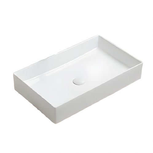 Раковина накладная UP , 605х370х110 мм, глянцевый белый