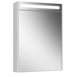 Шкаф с зеркалом Белюкс Нёман ВШ 60 белый глянцевый