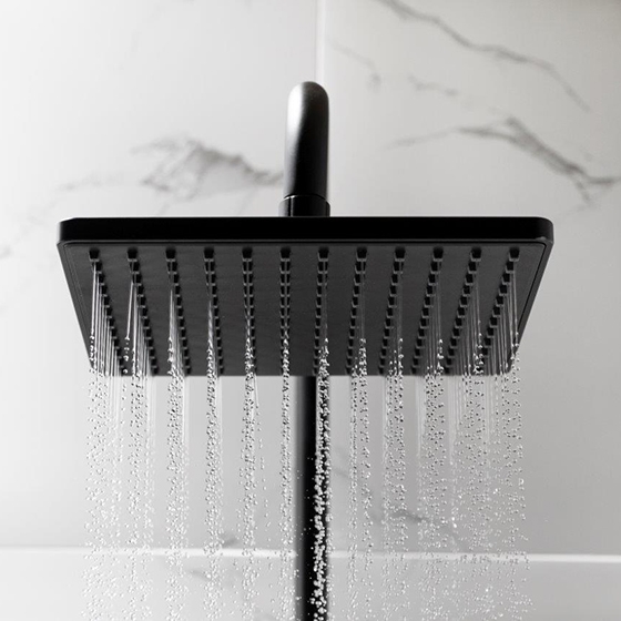 Armatura Logon Black Душевая колонна с термостатическим смесителем для душа, черный