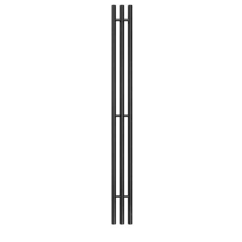 Полотенцесушитель Terminus Стойка TRIO круг 120х1200 Оружейная Сталь Матовая PVD