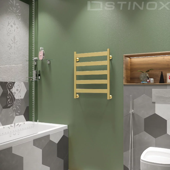 Полотенцесушитель водяной Stinox Napoli золото брашированное