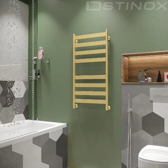 Полотенцесушитель водяной Stinox Napoli золото брашированное