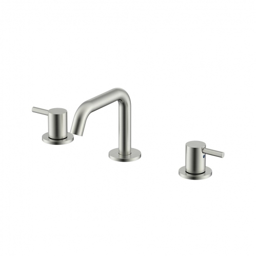 NEMO ROUND СМЕСИТЕЛЬ ДЛЯ РАКОВИНЫ С ДОННЫМ КЛАПАНОМ BRUSH NICKEL