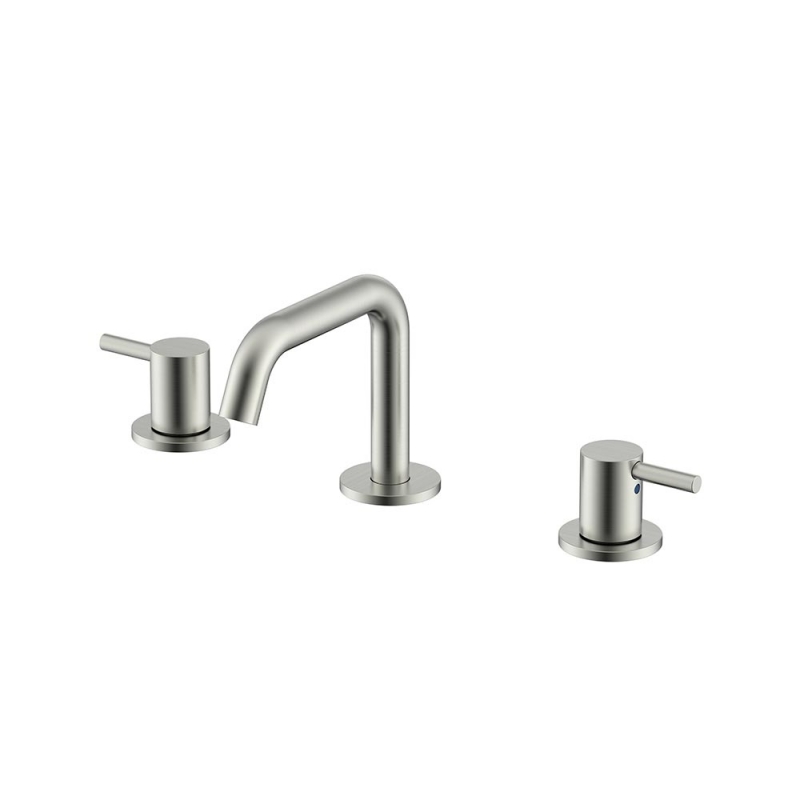 NEMO ROUND СМЕСИТЕЛЬ ДЛЯ РАКОВИНЫ С ДОННЫМ КЛАПАНОМ BRUSH NICKEL