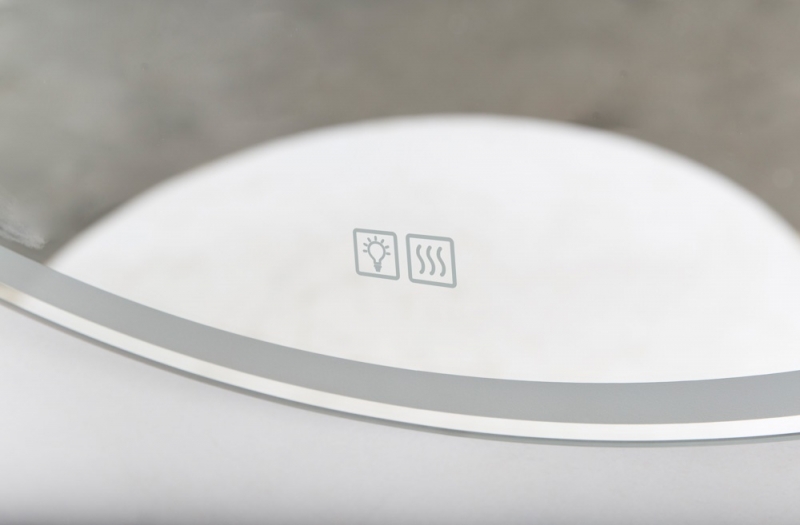 Зеркало BelBagno  80 x 80 см со встроенным светильником и сенсорным выключателем