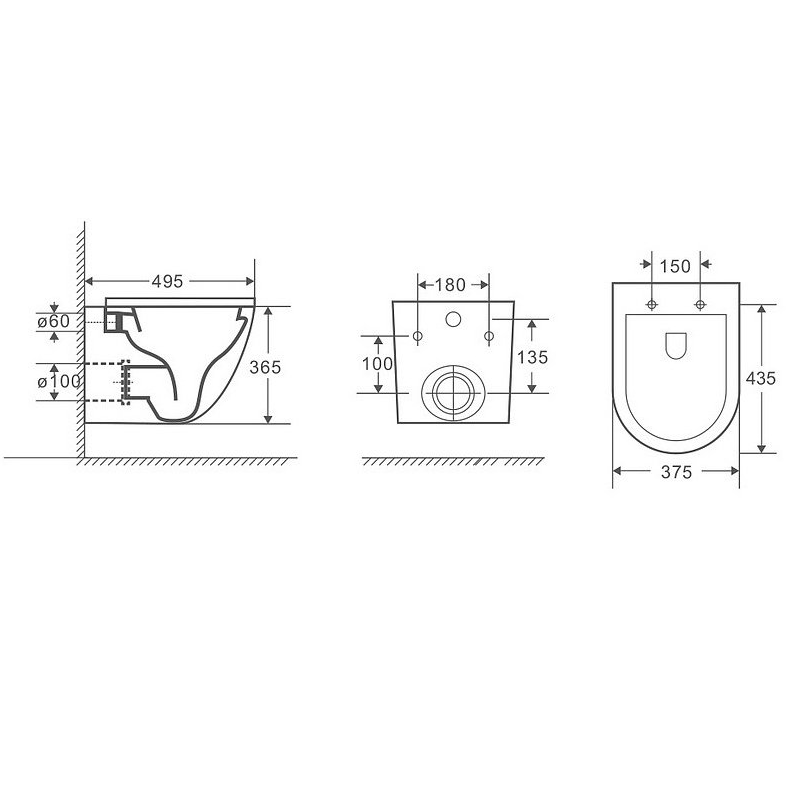 Комплект инсталляции Welt-Wasser Marberg 410 SE с унитазом Niagara Vista NG-9301 и черной клавишей смыва