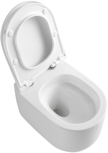 Подвесной унитаз Boheme Flow  с сиденьем в комплекте, смыв Торнадо 52*36