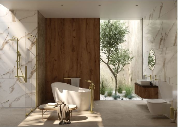 Акриловая ванна, DEANTE ARNIKA отдельностоящая, асимметричная - 160 см