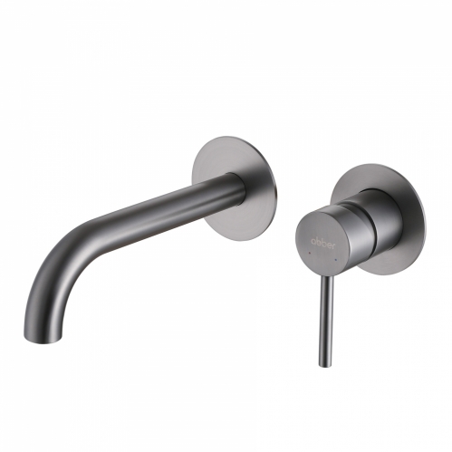 Смеситель ABBER Wasser Kreis 316  для раковины скрытого монтажа, графит