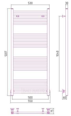Полотенцесушитель Сунержа Модус водяной
