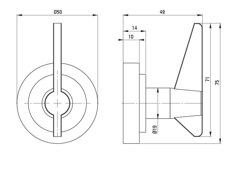 Крючок Deante Termisto, цвет латунь
