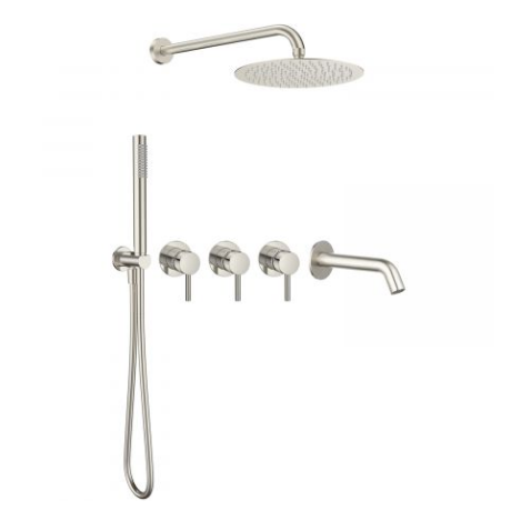 Душевая система AQUAme Siena Slim 003, встраиваемая, на 3 режима, с внутренней частью