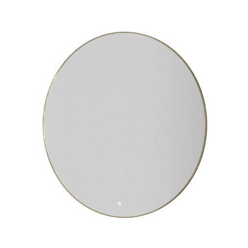 Зеркало Boheme, с подсветкой, сенсорный выключатель, антизапотевание, рама металл,  золото брашированное