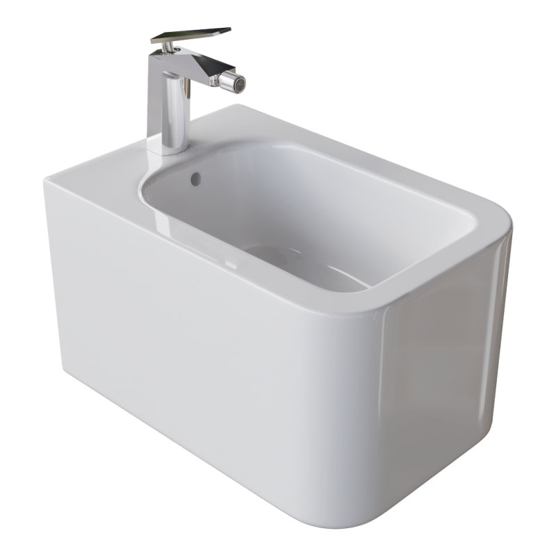 Биде подвесное Boheme Mane 35*52. Белый глянец