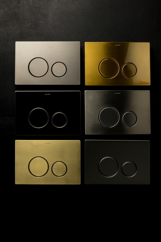 Кнопка для инсталляции Boheme, нерж.сталь ультраплоская