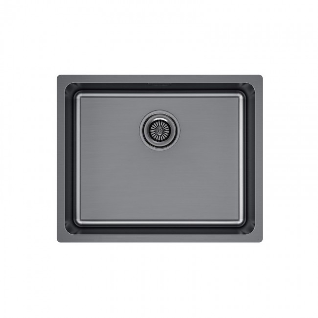 КУХОННАЯ МОЙКА PAULMARK VISTA 54 (ЧЕРНЫЙ/ВОРОНЕНАЯ СТАЛЬ)