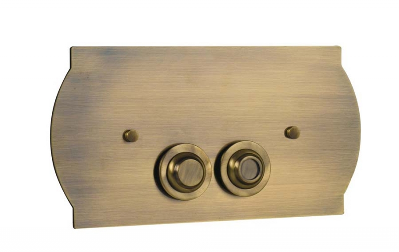 Кнопка для инсталляции металл BRONZE