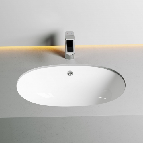 Умывальник Element CeramicaNova встраиваемый под столешницу овальный