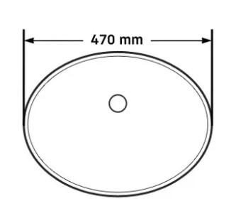 Умывальник Rea Nel White 47*39