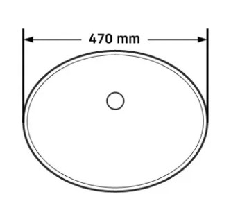 Умывальник Rea Nel White 47*39