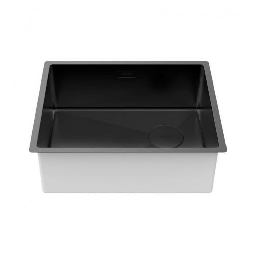 Кухонная мойка PAULMARK NEXT-SKEW 54 UNI  (черный/черный матовый)
